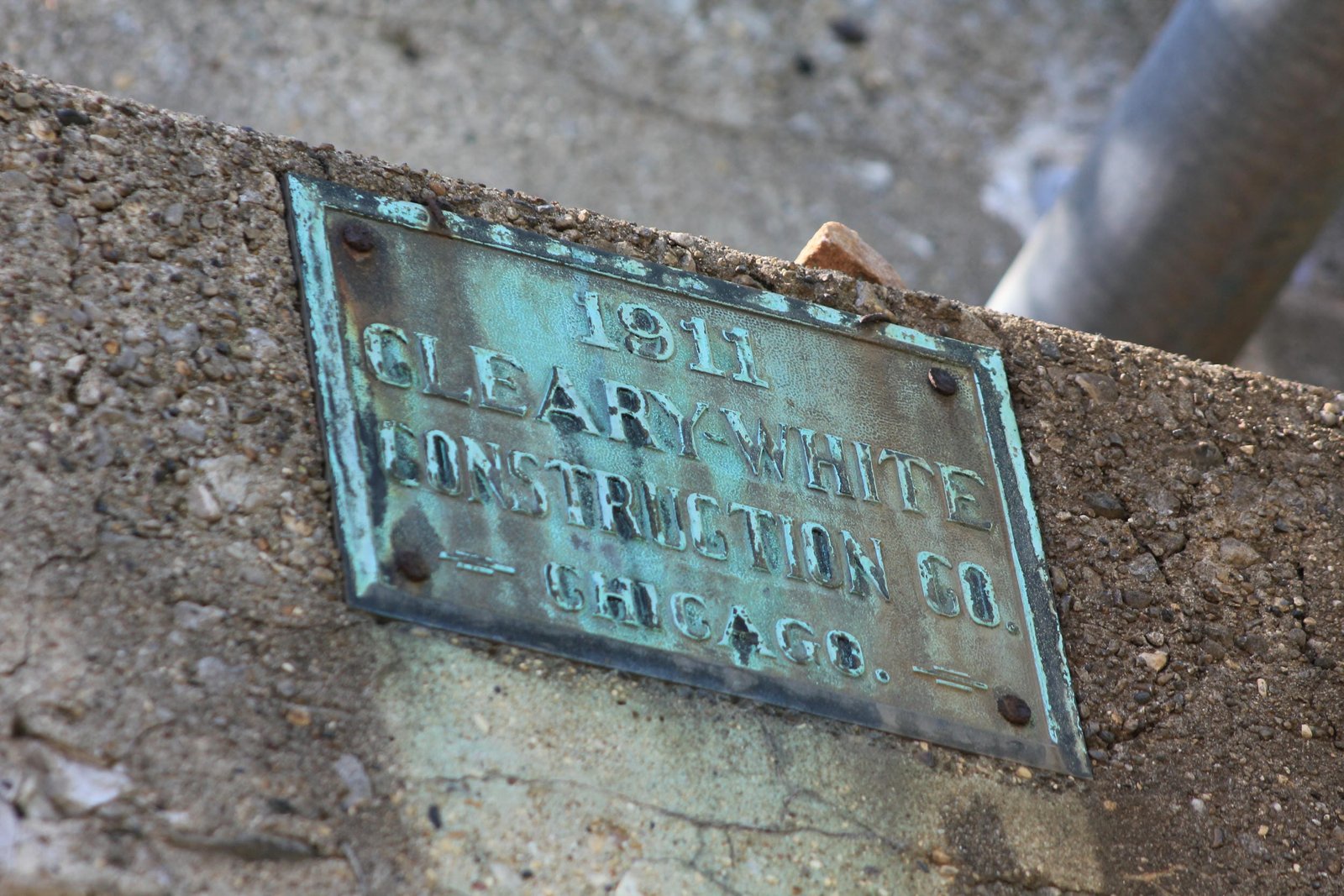 Plaque, west abutment